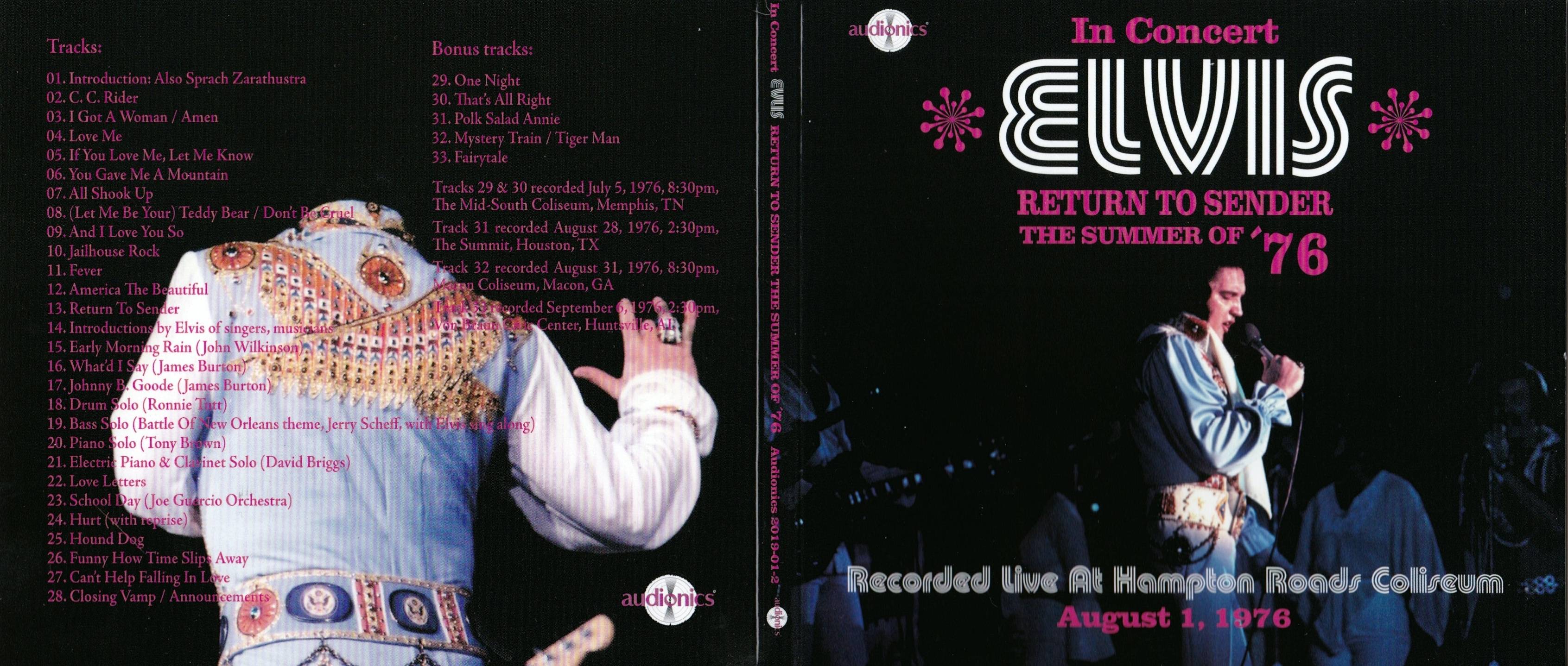 Elvis Presley Return To Sender The Summer Of 76 [digipack]